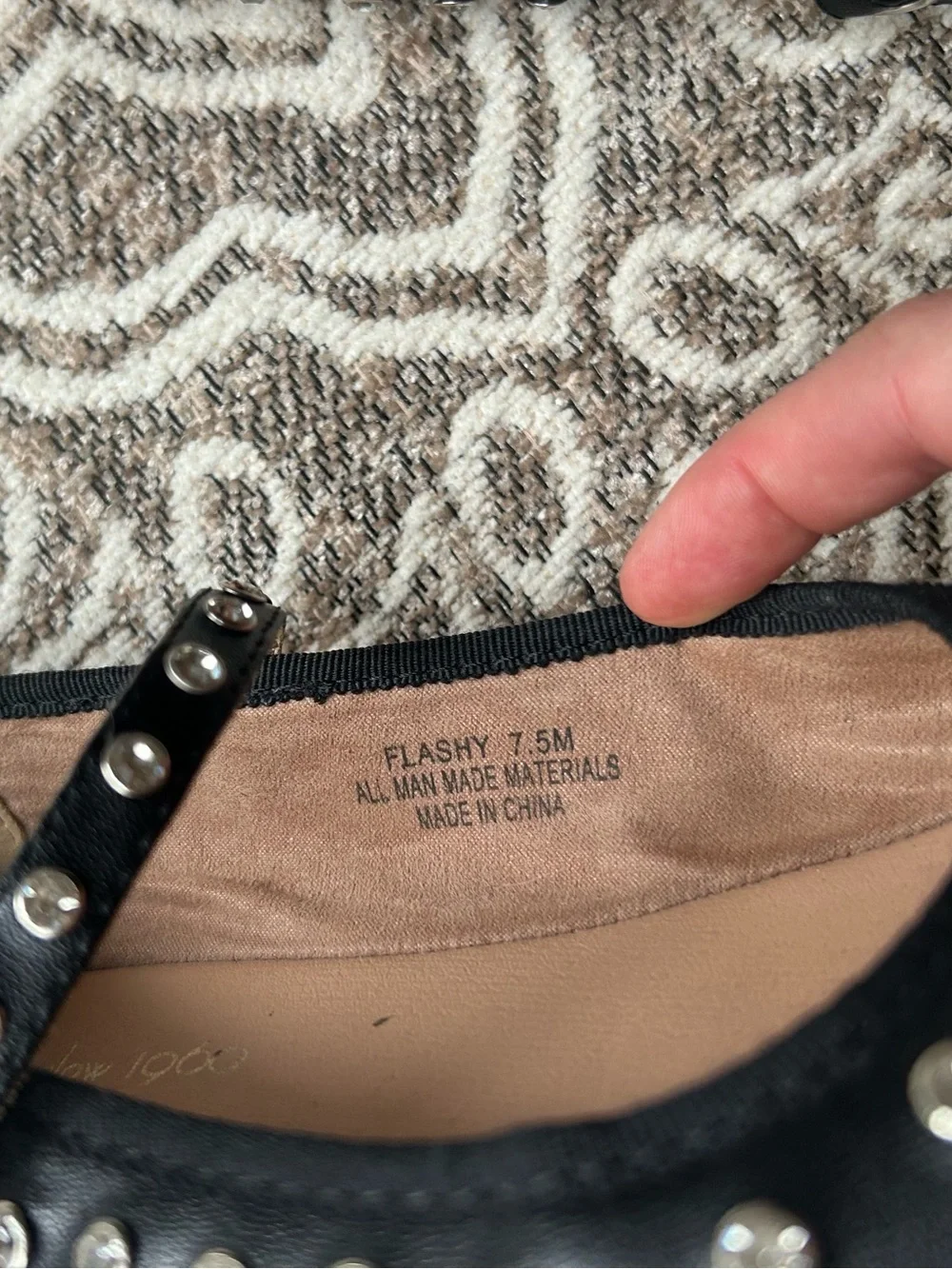 House of Harlow rhinestone ballet flats